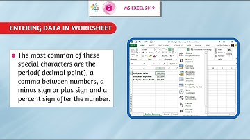 Ch 7 | Gems Educational | Computer | Class 5 | Ms Excel 2019 | For children
