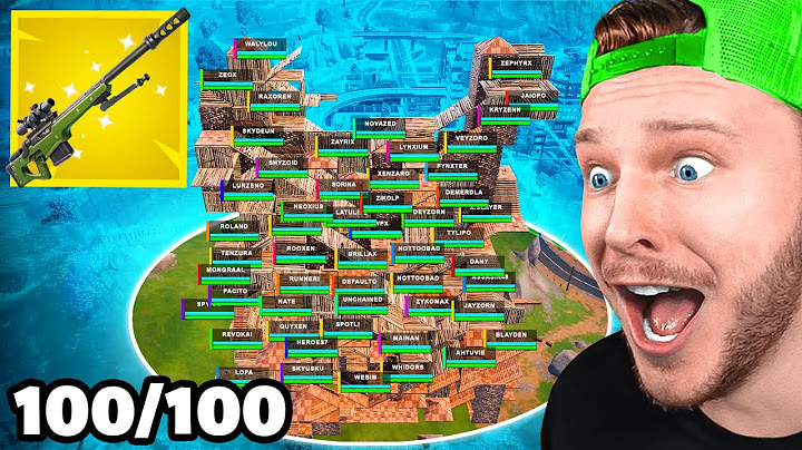 J'ai Organisé un Tournoi Uniquement au Sniper sur Fortnite !