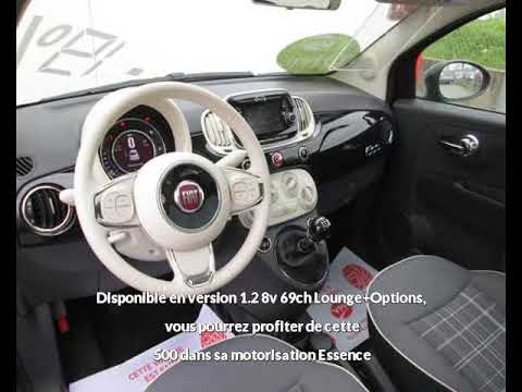 Fiat 500 1 2 8v 69ch Lounge Options A Vendre A Muret Chez Vpnautos Youtube