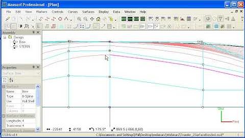 MAXSURF Modeler - Bonding Surface Edges