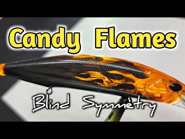 Viewer challenged me to paint flames on a custom designed fishing lure 