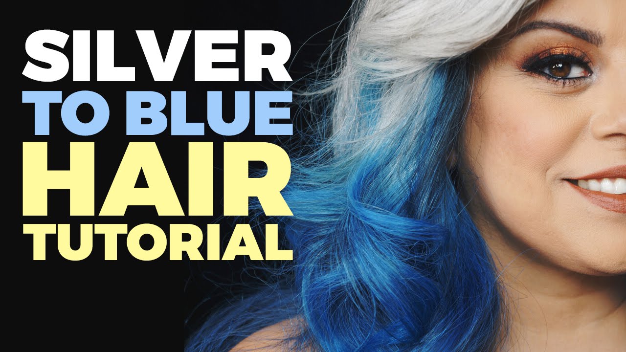 mix silver and blue hair dye