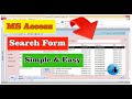 How to add search text box to access form | ms access search box | Rover