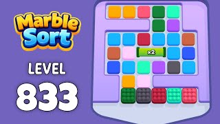 Marble Sort level 833 walkthrough solution 