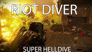 Helldivers 2 - RIOT DIVER - Ballistic Shield Loadout - Predator Strain - Super Helldive