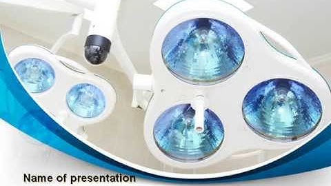 Medical Lamp PowerPoint Template by PoweredTemplate.com