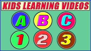 Kindergarten Learning Videos | ABC AND 123 | Educational Videos For Kids | Kids Vocabulary Words screenshot 4