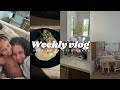 Weekly vlog | back in my self care era ✨ hygiene shopping + haul, lunch dates, play room set up !