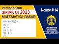 14 Naskah Asli Matematika Dasar SIMAK UI 2023 Bilangan Kompleks