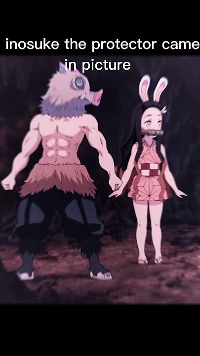 inosuke the big brother came don't cry nezuko🤭🤣🤣#demonslayerkimetsunoyaibathehinokamichronicles