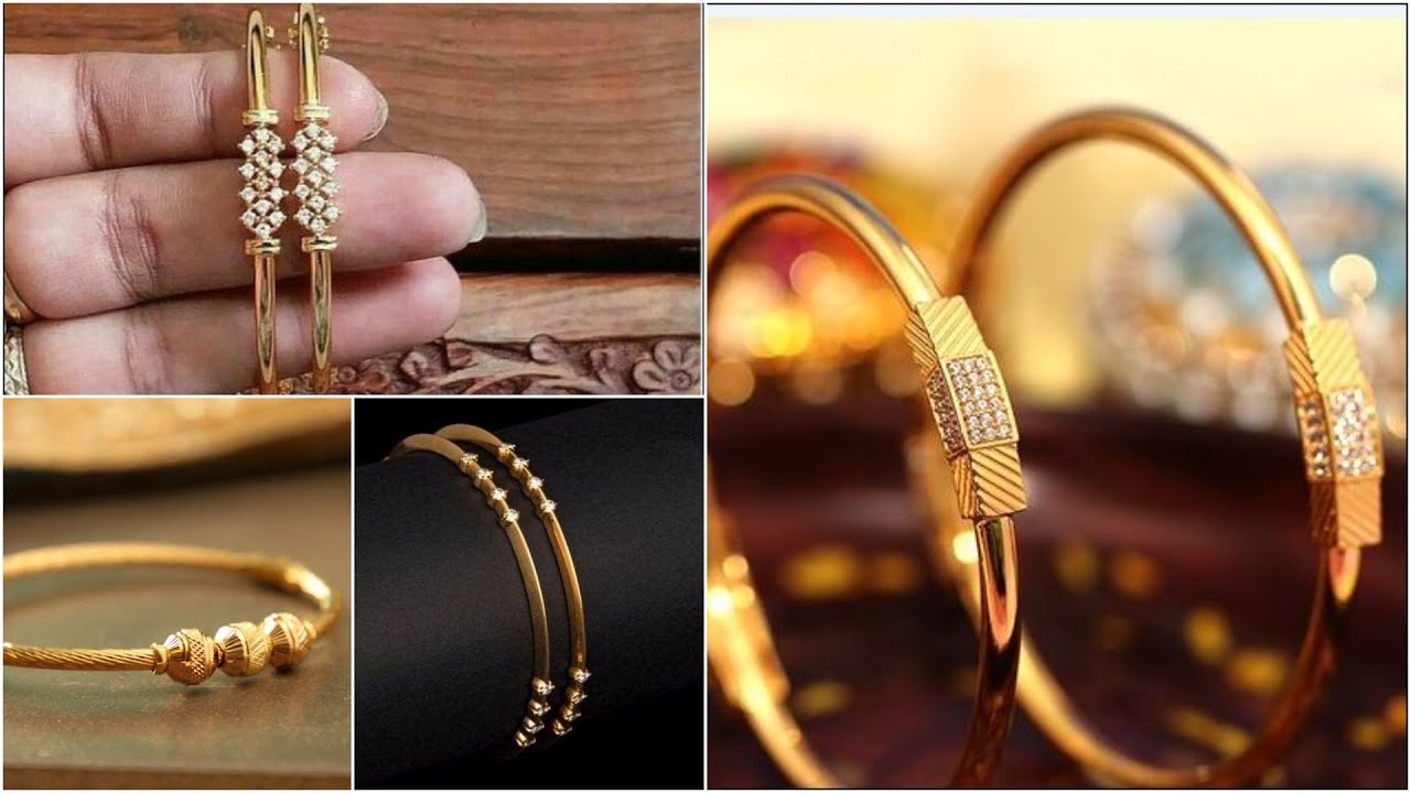 Latest Daily Wear Gold Bangle Designs 2022 Daily Wear Designer Bangles 