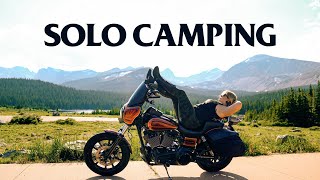 Solo Motorcycle Camping Trip High in the Colorado Rockies