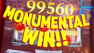 VegasLowRoller and MAVLR MONUMENTAL & TOWERING WIN!! on Lord of the Rings Rule Them All Slots!!