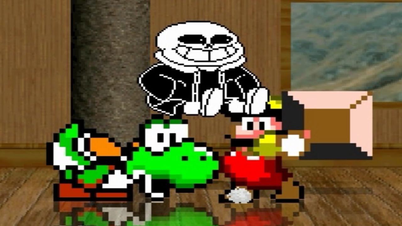 Team Mugen Underpants Sans and Nes Mario vs. MUGEN Characters | FUNNY