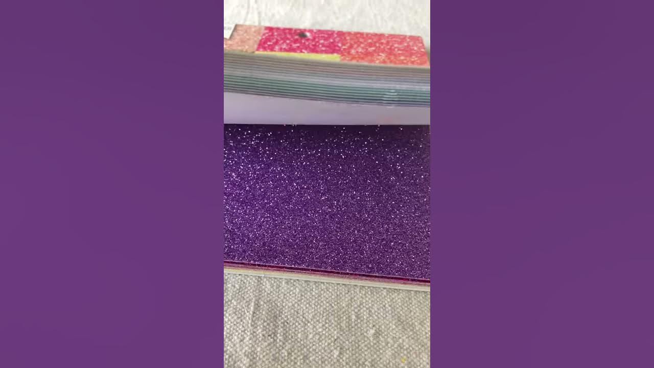 DIY - How to Make Glitter Cardstock - Super Easy and Quick! 