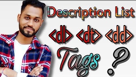 How to create HTML List | dl dt dd Tag | Part - 3 | Hindi