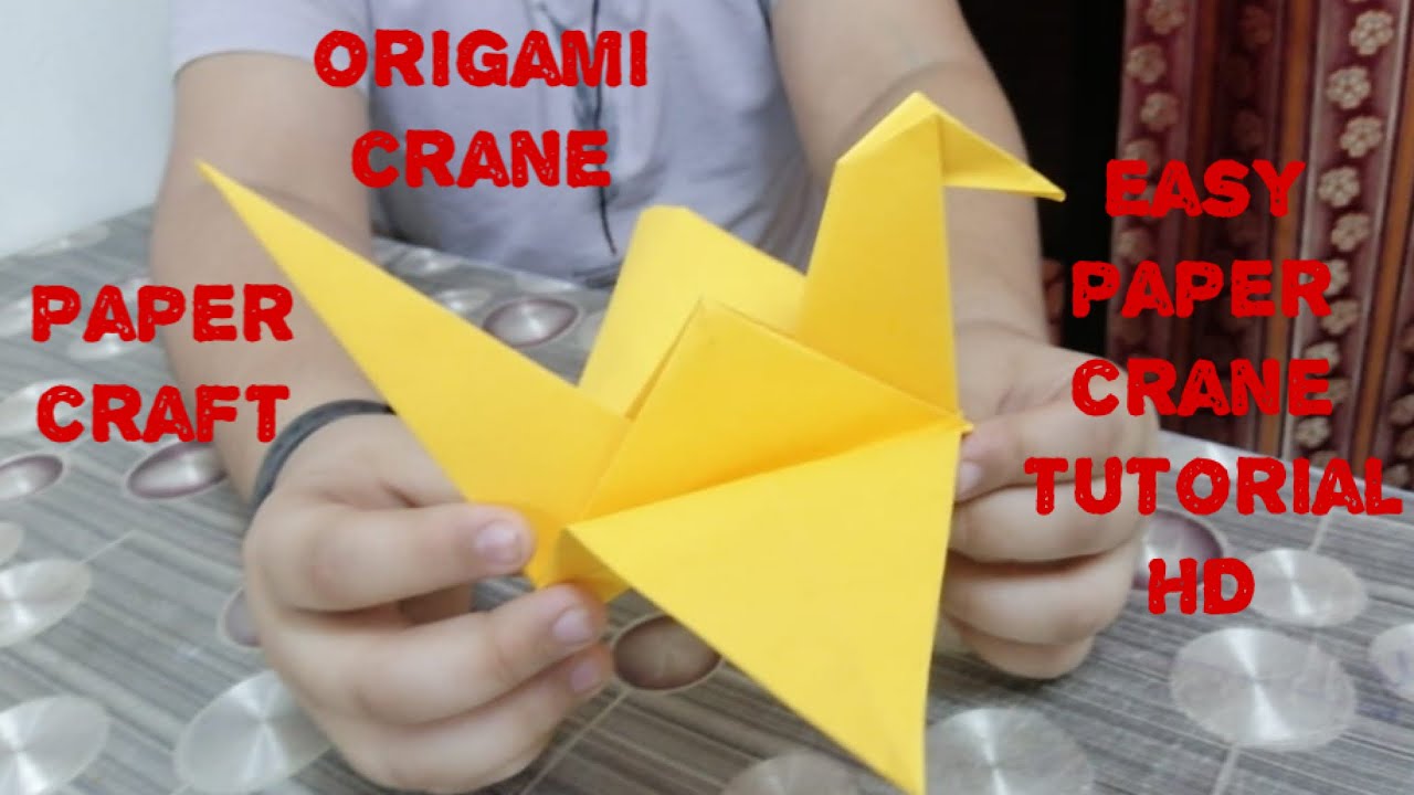 How to make a paper crane/easy paper crane origami crane paper craft