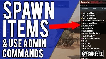 HOW TO USE ADMIN COMMANDS/CHEATS IN CONAN EXILES PS4 - HOW TO SPAWN ITEMS/CREATURES - GOD MODE
