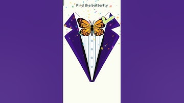 Find The Butterfly 🦋✨ DOP 2: Delete One part Level195 #shorts #youtubeshorts #xml #illusion