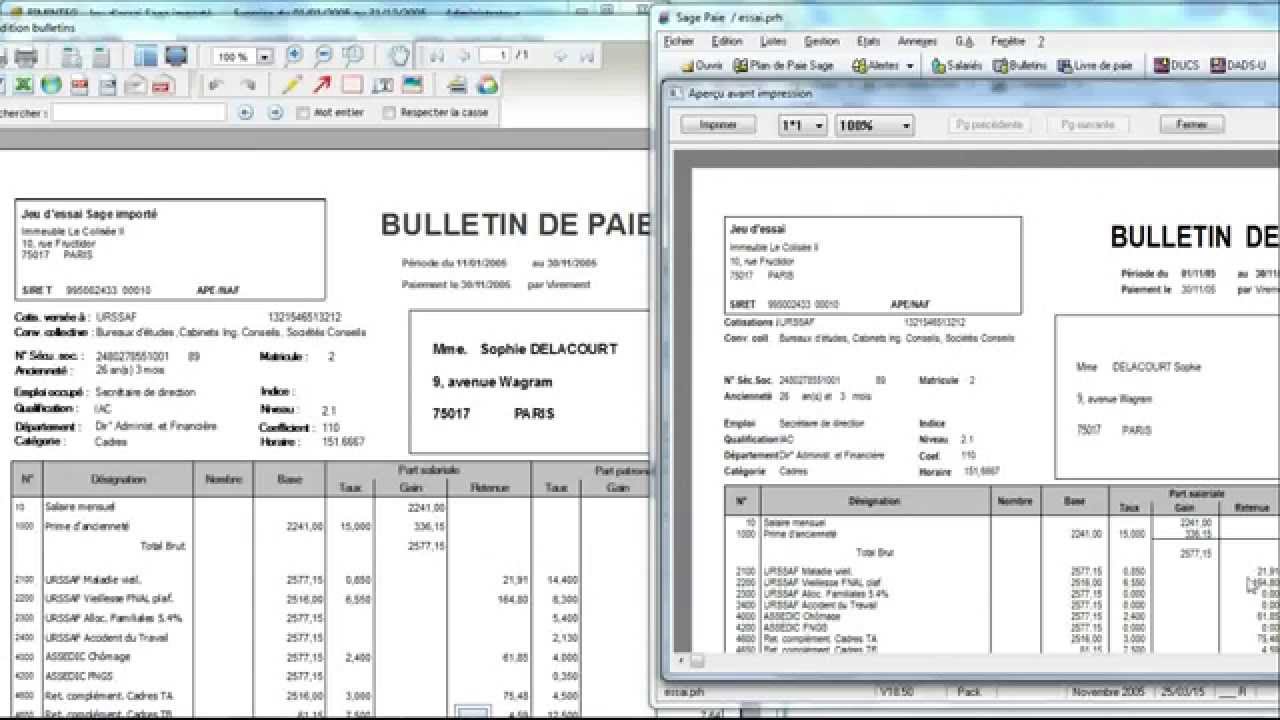 exemple bulletin de paie excel maroc