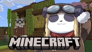 【MINECRAFT】パンダによるパンダのためのパンダ小屋を作るパンダ #Shorts #ケモノVTuber