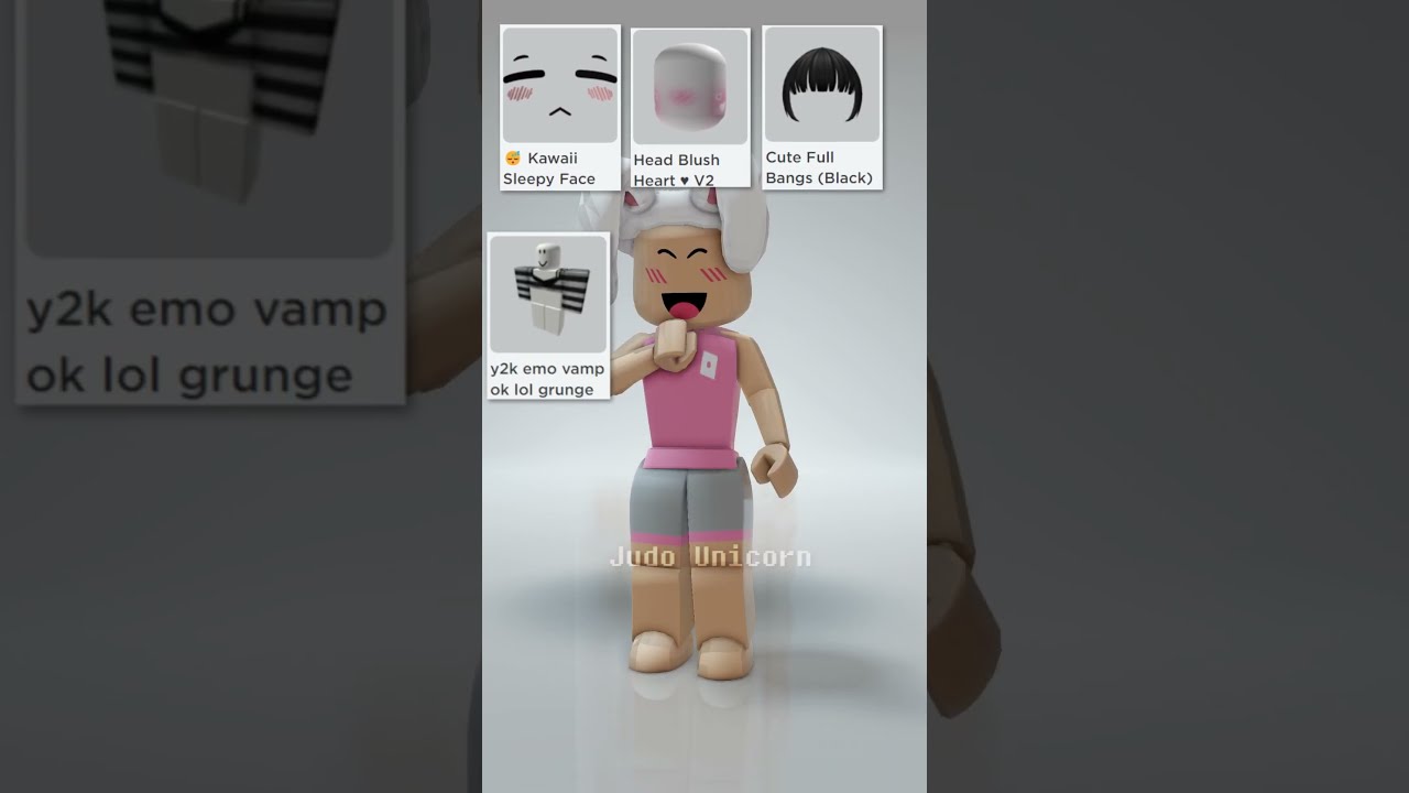 CHEAP ROBLOX EMO OUTFIT IDEA😱 #shorts 