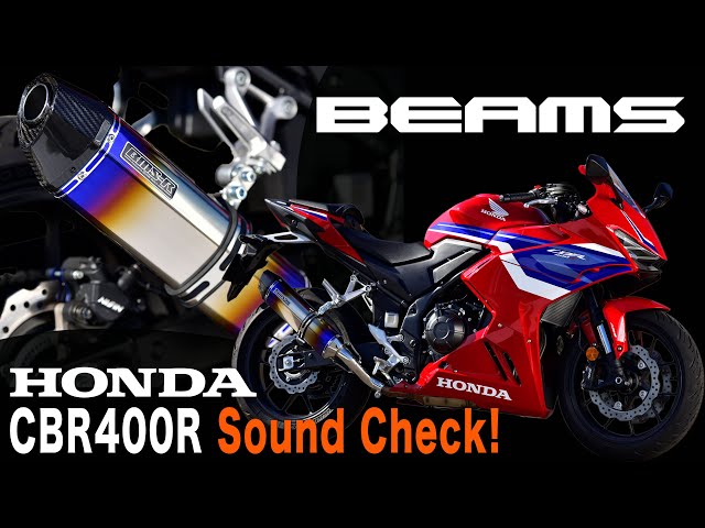 CBR400R マフラーサウンドチェック！ BEAMS CORSA-EVO2 - YouTube