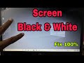 How to Fix Laptop Screen Display Black & White Colour Problem in Windows 11,10#macnitesh#2025