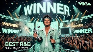 BRUNO MARS Wins Best R&B at 2026 MTV VMAs With “I Just Might” in Major Victory