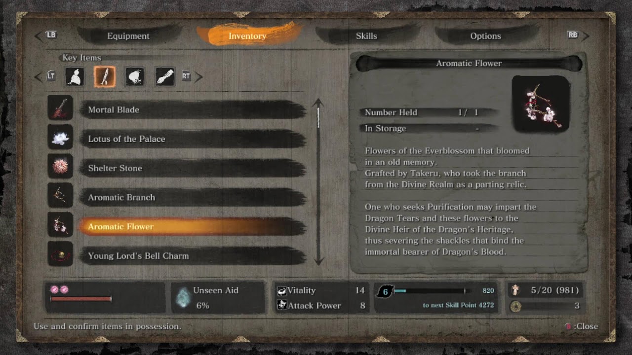 Sekiro Flower branch and Dried branch YouTube