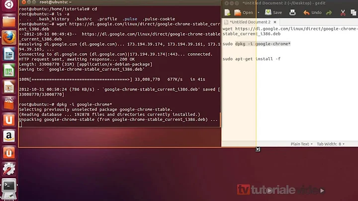 Cum instalam google chrome pe Ubuntu 12.10