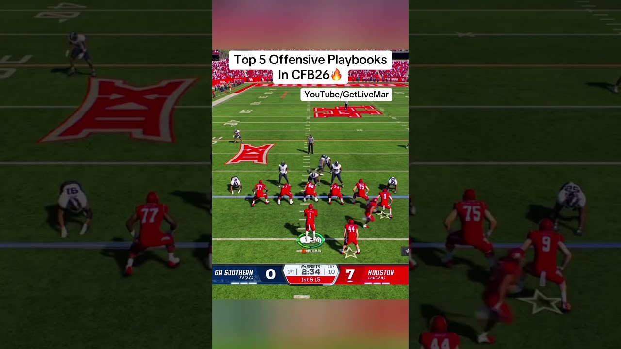 Top 5 Offensive Playbooks In College Football 25 