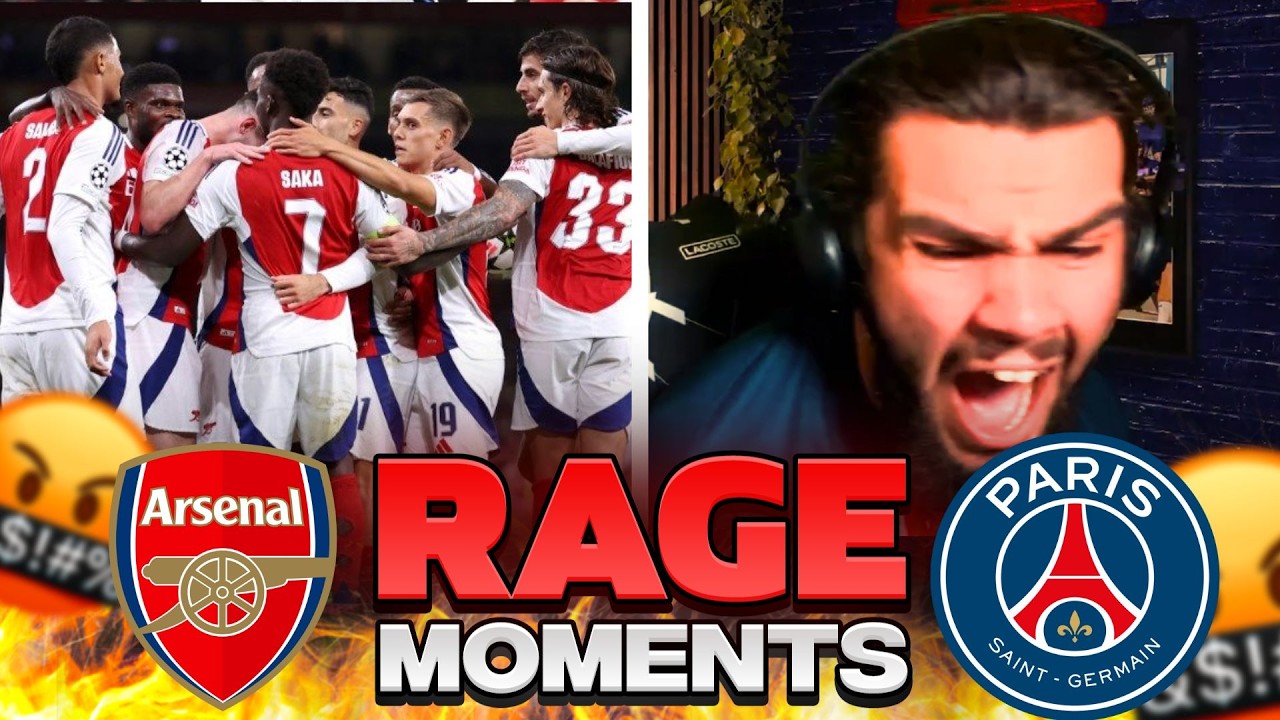 Psg A Raged Best PSGINT Rage Moments - PSG vs Arsenal UEFA Champions League - YouTube