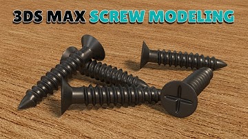 3ds max screw modeling / tutorial