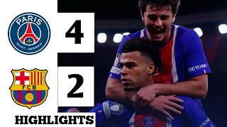 Psg vs Barcelona | Extended Highlights (2-4)| UEFA Champions League