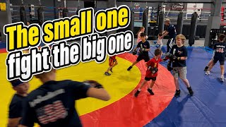 Soviet Boxing Drills with Coach Mike: The Small One Fights the Big One!!!
