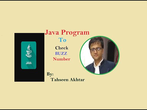 Buzz Number (Easy codding using Scanner class)