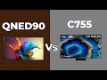 LG QNED90 vs TCL C755: 2025 4K QLED TV Comparison