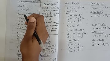 KTU CS304 Compiler Design|S6 CS/IT|Module 3 Part 9|CLR Parsing table and goto graph creation