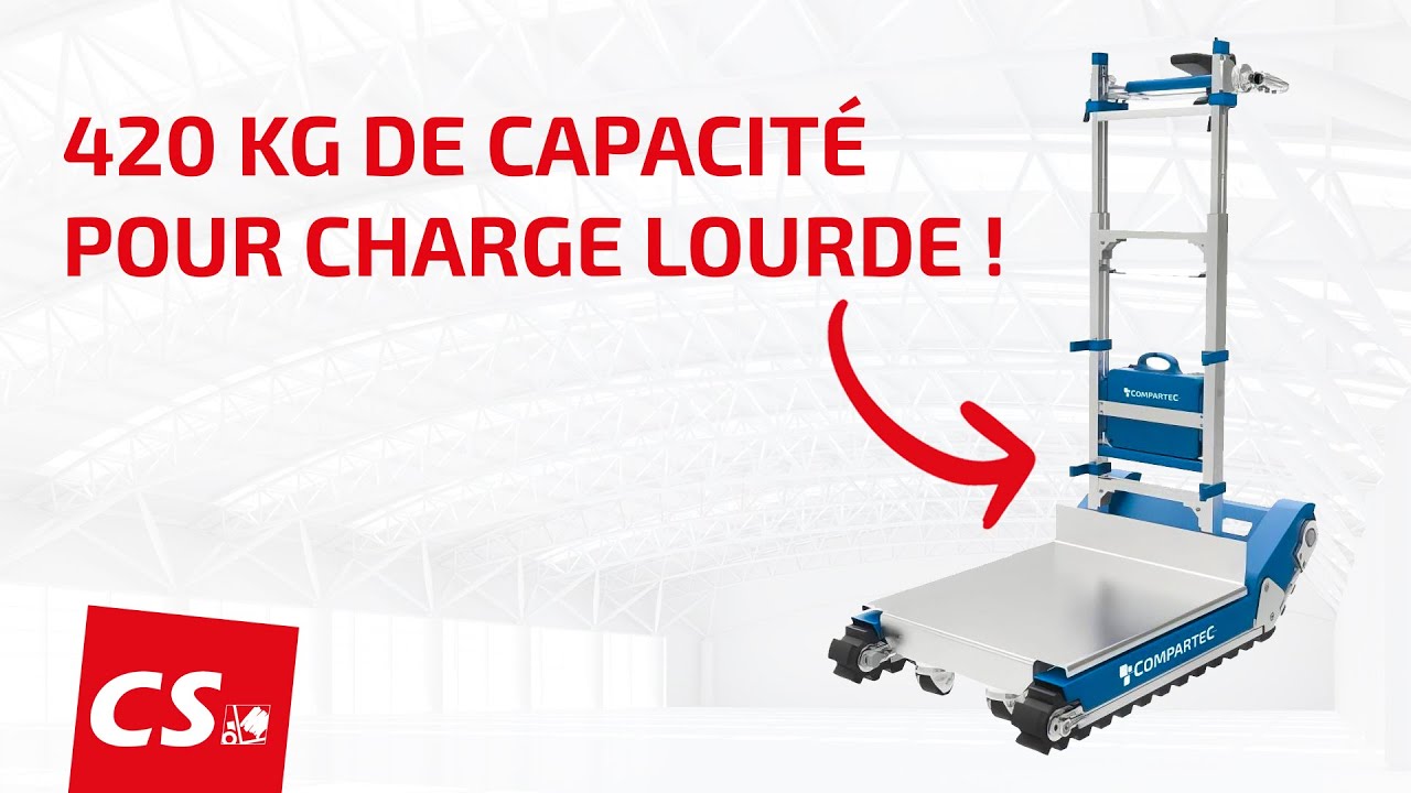 Diable électrique Monte Escalier à Chenille - Charge 300 Kg