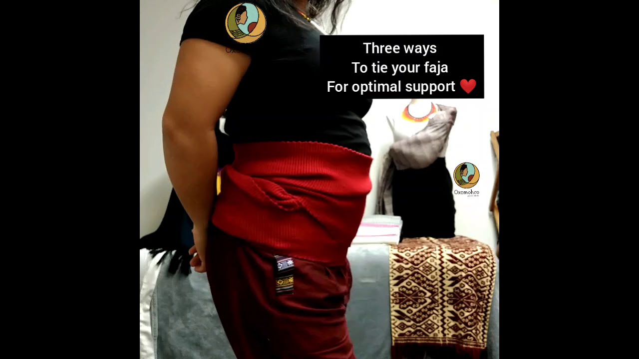 3 ways to tie your faja during pregnancy or postpartum. Stomach support, womb support & back Support