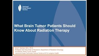 What Brain Tumor Patients Should Know about Radiation Therapy