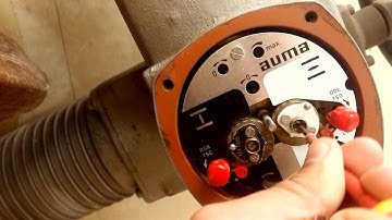 Setting AUMA actuator limits