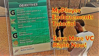 Nba2k18 MyPlayer Endorsements Full Tutorial and Guide screenshot 3