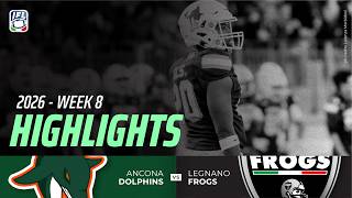 HIGHLIGHTS - Week 8 - Dolphins Ancona vs Frogs Legnano