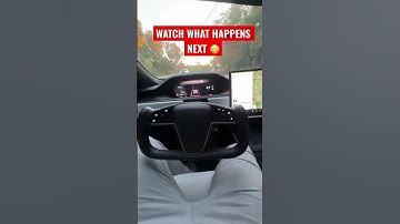 ⚠️* TRUSTS TESLA AUTOPILOT*⚠️ IMMEDIATE REGRET ALMOST CRASHES 🛑😳 WOULD YOU TRUST⁉️ #Shorts