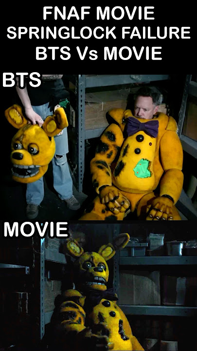 FNaF MOVIE Springlock Failure Behind The Scenes | FNaF Movie 2 Leak