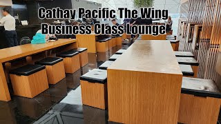 Cathay Pacific The Wing Business Cl Lounge Hong Kong 4K Review