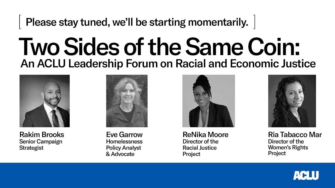 ACLU Leadership Forum Economic and Racial Justice Briefing - YouTube
