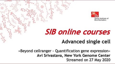 Advanced Single Cell - Beyond cellranger - Quantification gene expression